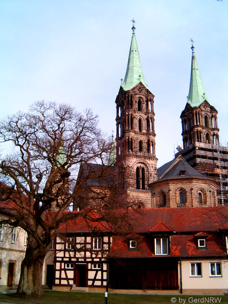 View towards Cathedral, Bamberg, Germany - Blick auf den Dom, Bamberg, Deutschland