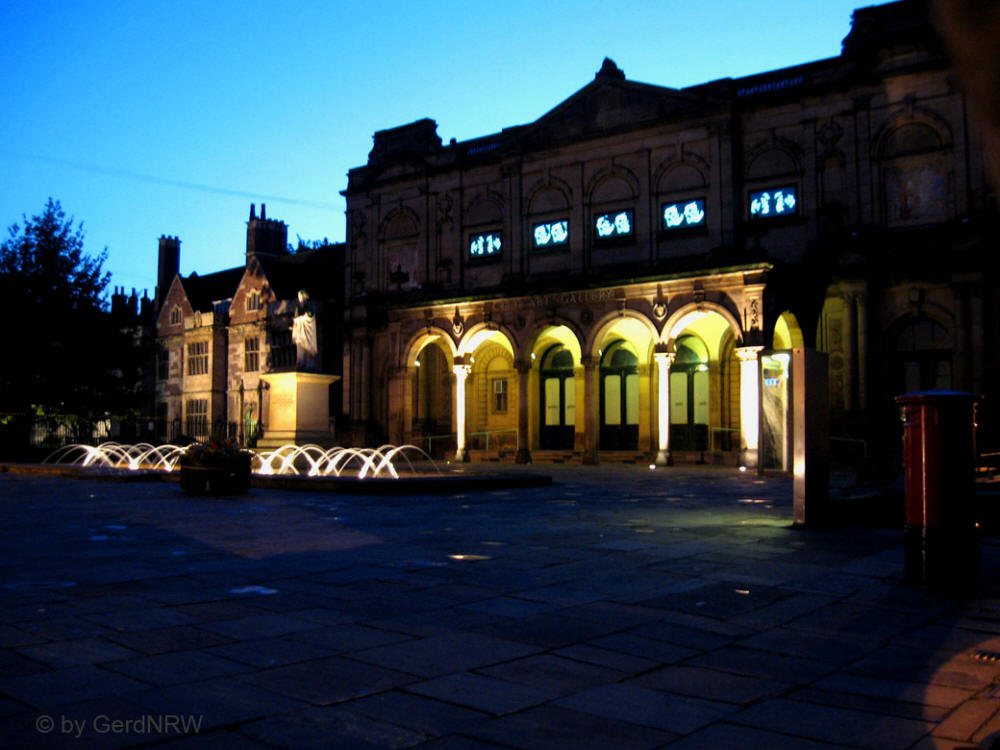 In front of King's Manor, York, Yorkshire, UK