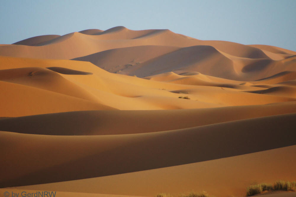 Evening Mood at Erg Chebbi, Sahara near Erfoud, Morocco - Abendstimmung Erg Chebbi, nahe Erfoud, Marokko