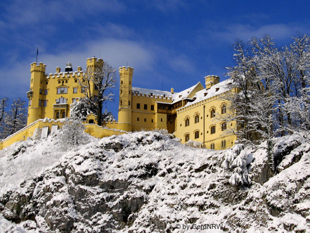 Hohenschwangau Castle, (Schloss Hohenschwangau), Fuessen, Germany