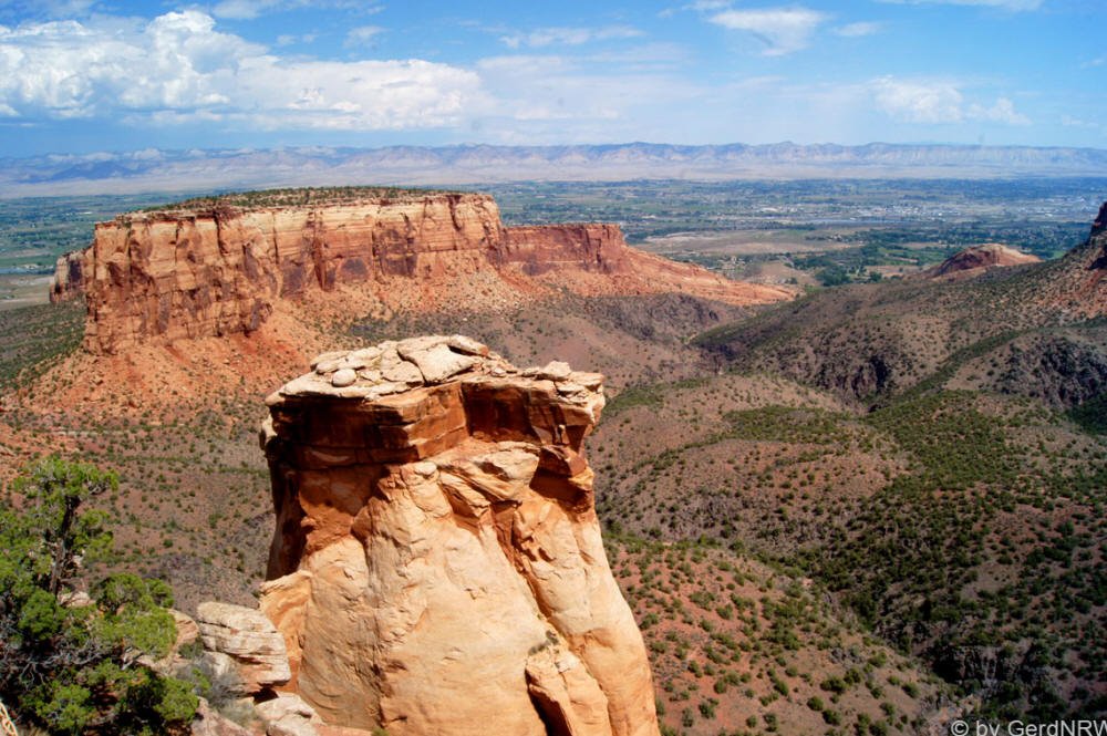 View on Monument Canyon direction Fruita, Colorado National Monument, Colorado, USA
