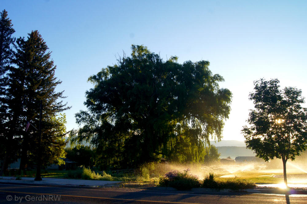 Morning atmosphere in Tropic, Scenic Byway UT-12, Utah - USA