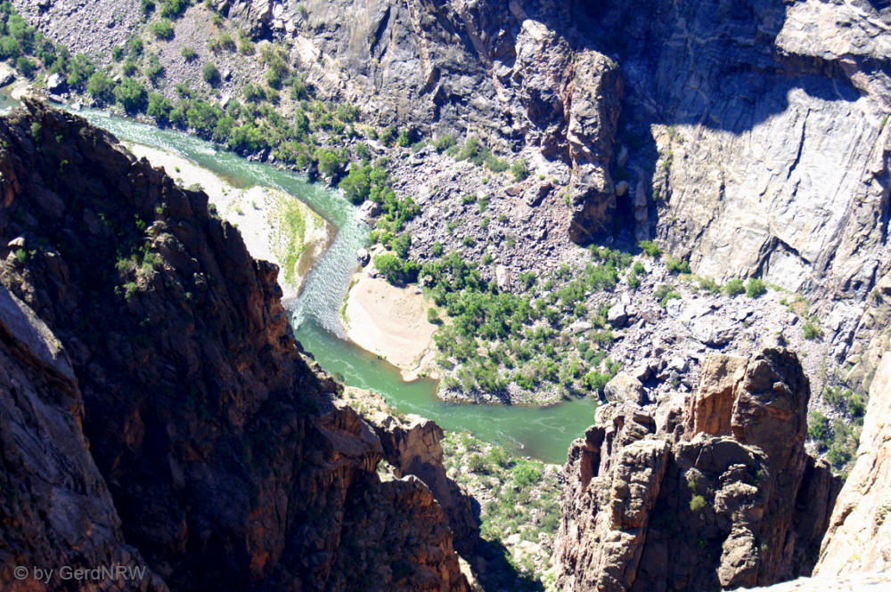 Way to Painted Wall Overlook, Black Canyon of the Gunnison National Park, Colorado, USA