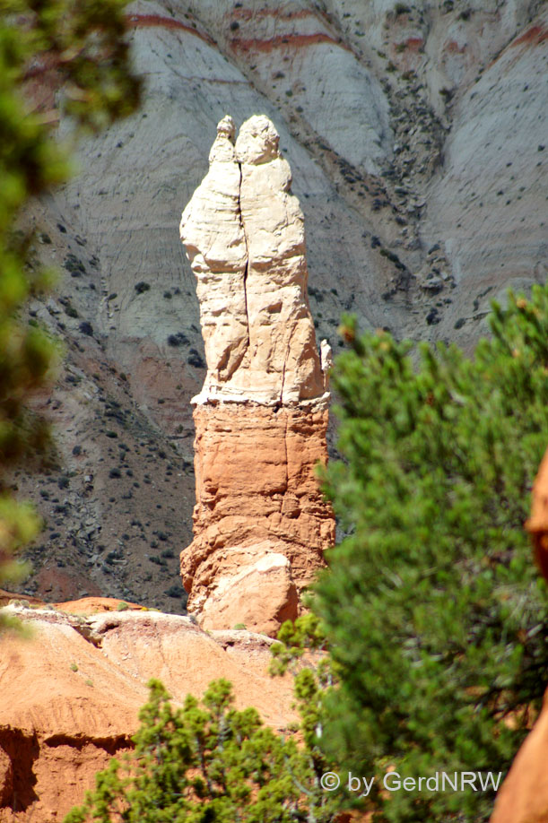 Rock Pipe seen from Angel´s Trail in Kodachrome Basin State Park, Utah, USA