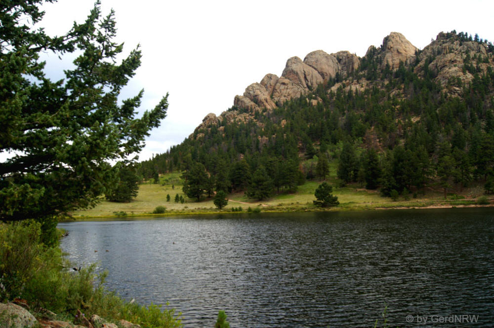 Lily Lake and lily Mountain, Rocky Mountains National Park, Colorado - USA