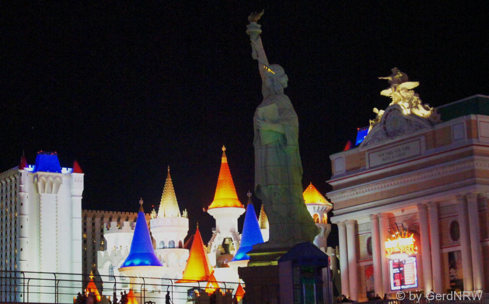 New York New York and Excalibur, The Strip, Las Vegas, Nevada, USA 