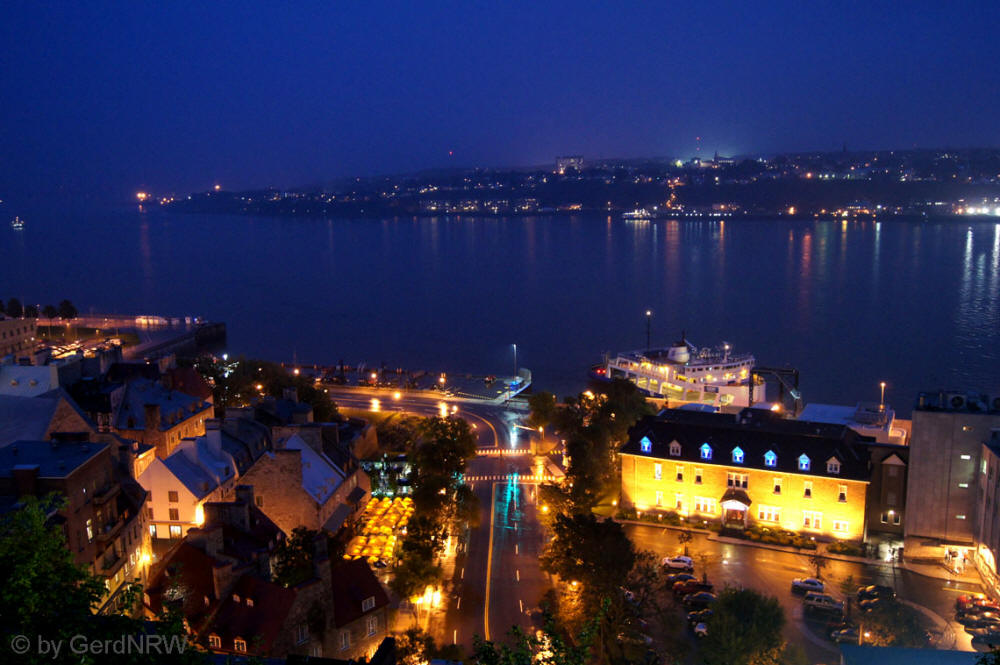 St. Lawrence River from Promenade des Gouverneurs, Quebec, Canada - St. Laurenz-Strom von der Promenade des Gouverneurs, Quebec, Kanada